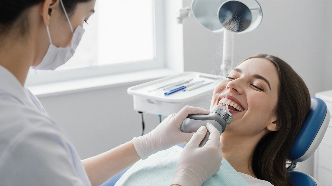 Co je to pískování zubů a proč ho dentista dělá?