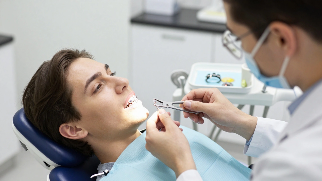 Jak probíhá sundání fixních rovnátek? Krok za krokem, co se děje u ortodonty