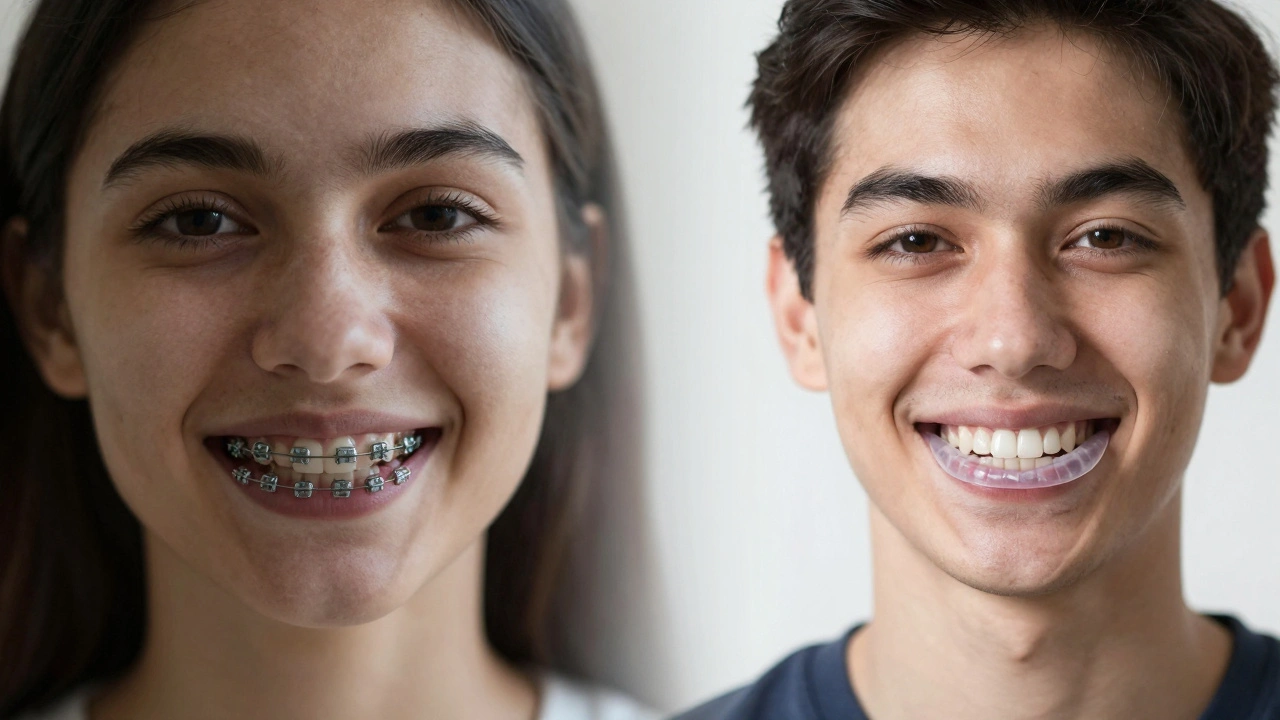 Přechod od zubních rovnátek k úsměvu s retencí.