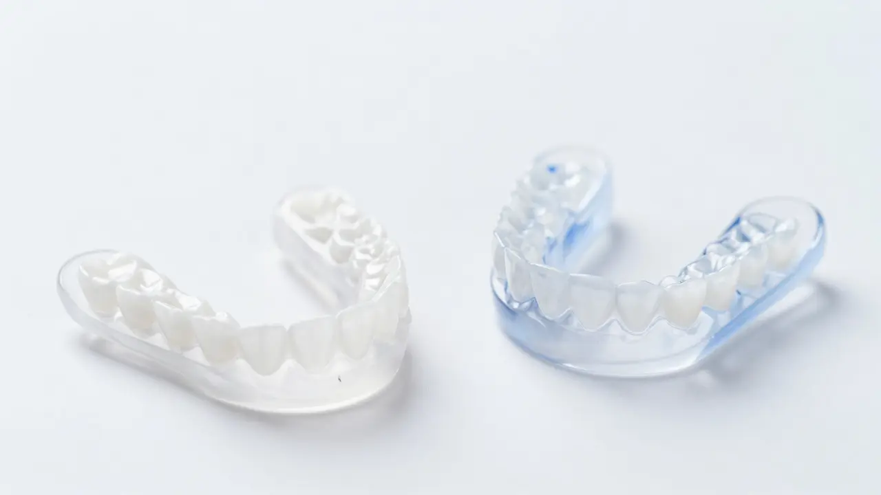 Dvě noční chrupničky na čistém klinickém povrchu