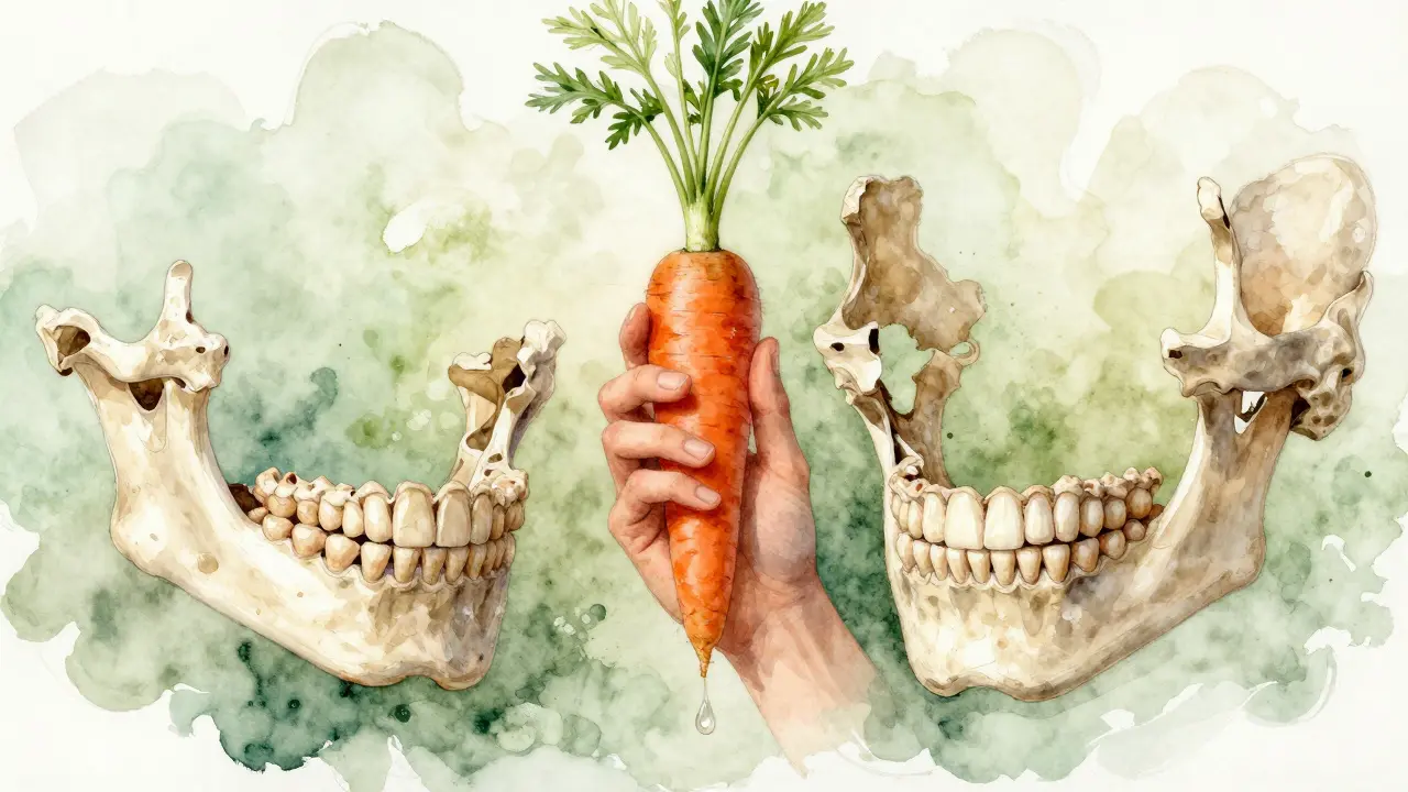 Porovnání úzké a široké čelisti s přirozeným vývojem zubů.