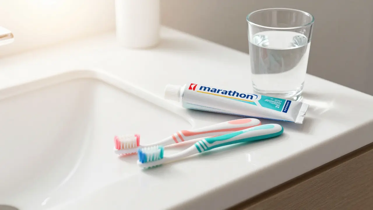 Mezizubní kartáčky a pomůcky pro domácí hygienu v koupelně