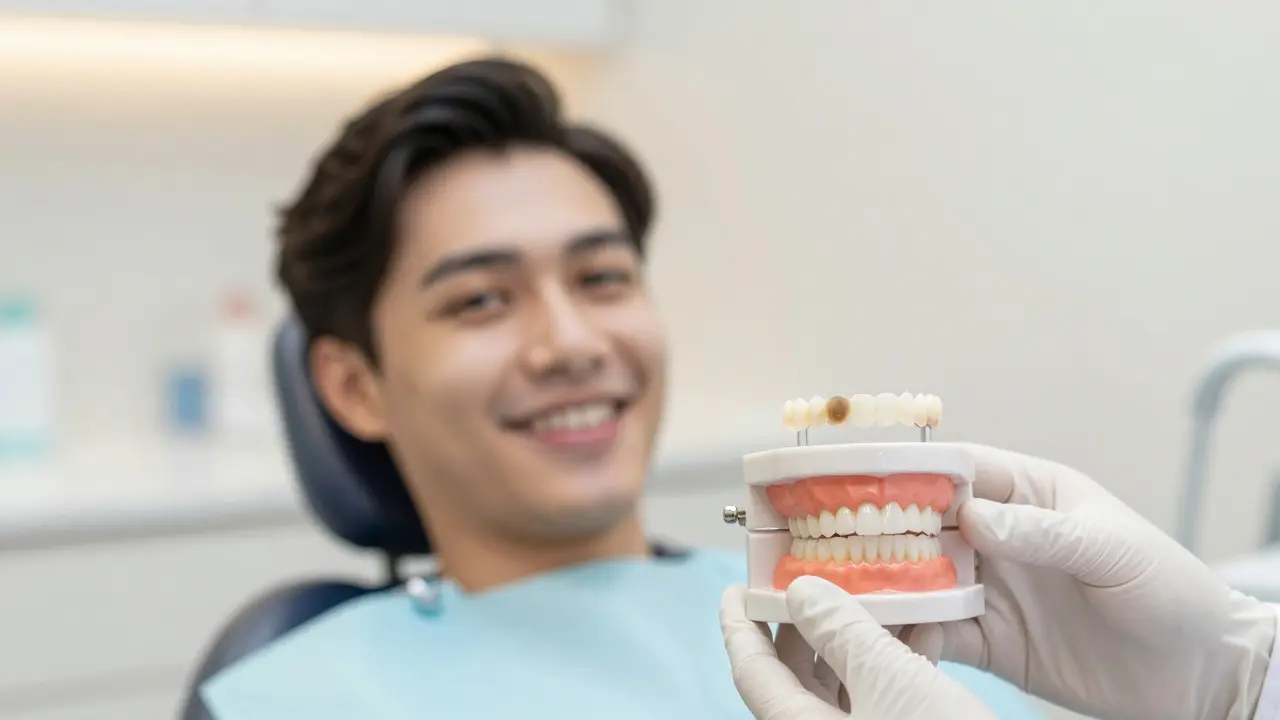 Keramické vložky jako řešení pro bělení tetracyklinových zubů