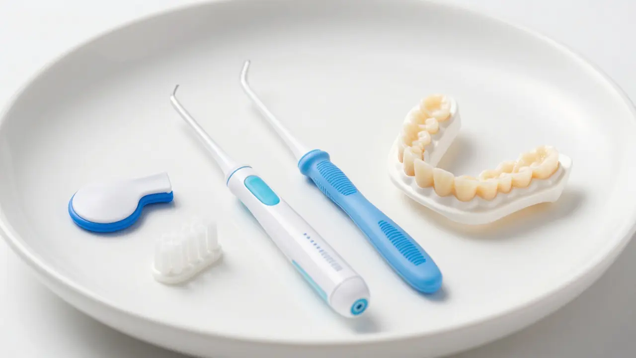 Nářadí na péči o zubní implantáty a dásně
