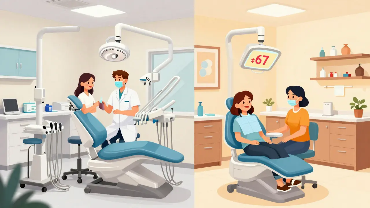 Porovnání pražské kliniky a venkovské ordinace v ČR
